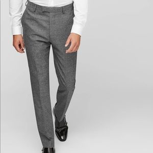Reiss Gray Bronson T Slim Wool Trousers